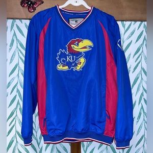 Colosseum NCAA verified seller, Size M, Vintage Win realer, Blue/Red, Kansas U